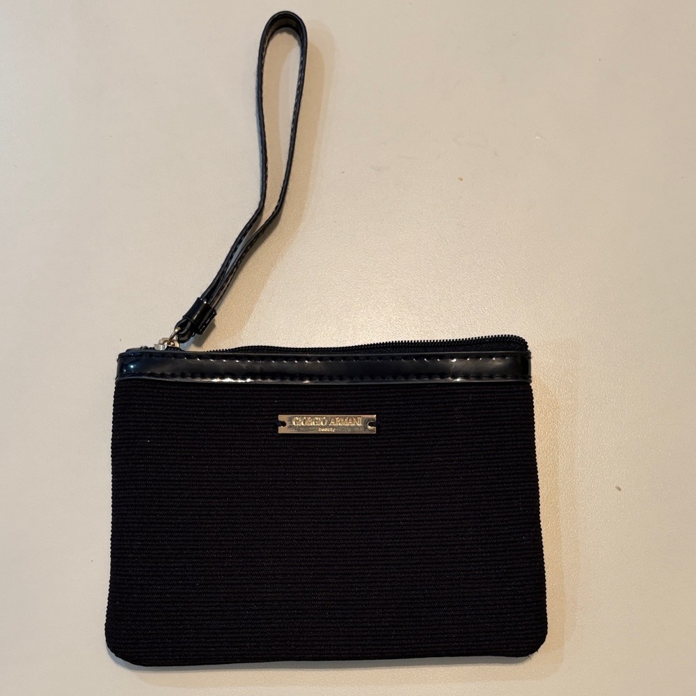 Giorgio Armani Beauty wristlet - NEVER USED!!    makeup cosmetics bag bags lux
